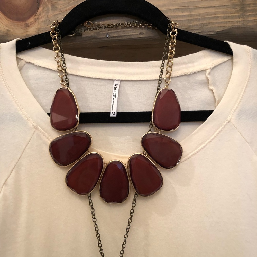 Brown Statement Necklace